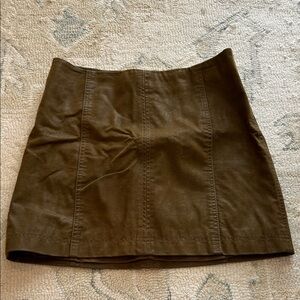 Free People Vegan Leather Mini Skirt